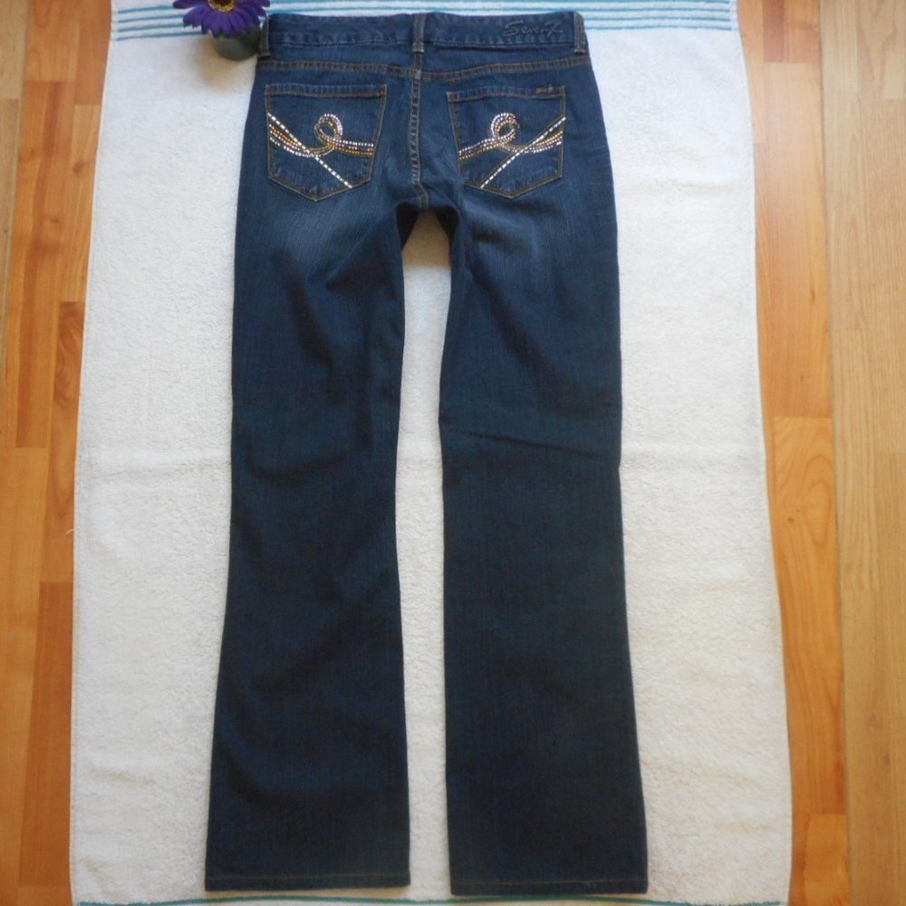 Seven7 Jeans Boot Cut Denim Size 6 - Picture 9 of 12